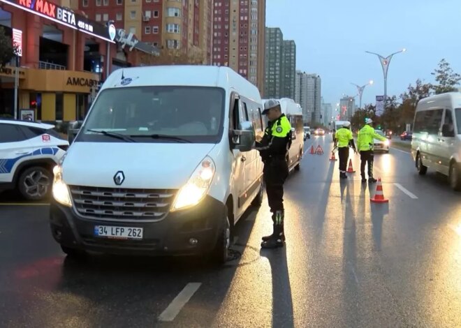 İstanbul’da Okul Servislerine Denetim Yapıldı