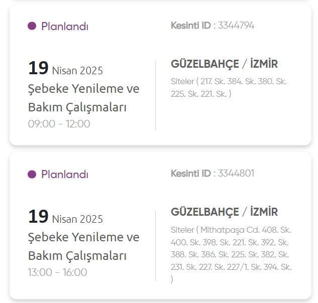 Elektrik Kesintisi