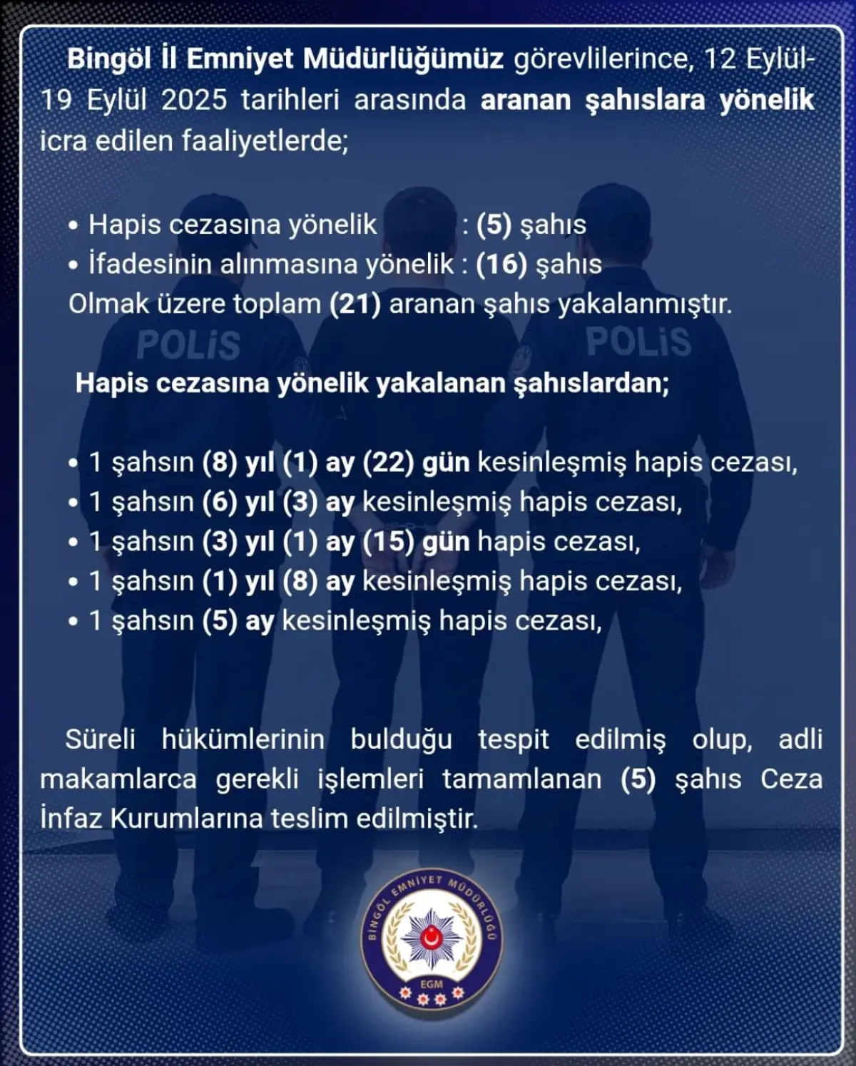 bingolde 21 supheli yakalandi zmJpMd9f