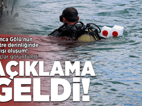 Sapanca golunun 2 metre derinliginde sira disi olusum aciklama geldi DuD7cbnN